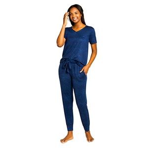 Jockey Luxe Lounge Ribbed Tee and Jogger set